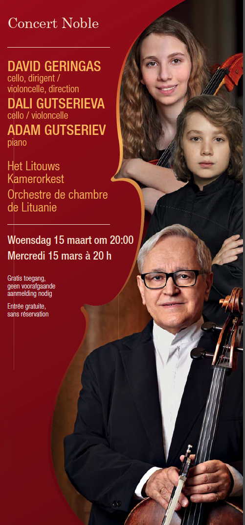 Flyer. Concert Noble. Het Litouws Kamerorkest. Orchestre de chambre de Lituanie. 2017-03-15